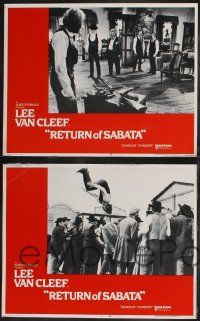 8f358 RETURN OF SABATA 8 LCs '72 Lee Van Cleef spaghetti western sequel, great images!