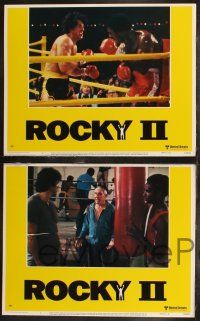 8f366 ROCKY II 8 LCs '79 Sylvester Stallone, Carl Weathers, Talia Shire, boxing sequel!
