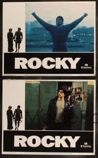 8f365 ROCKY 8 LCs '77 Sylvester Stallone, Talia Shire, Burgess Meredith, boxing classic!