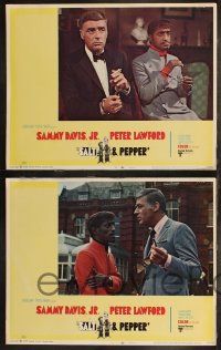 8f376 SALT & PEPPER 8 LCs '68 Sammy Davis Jr., Peter Lawford, directed by Richard Donner!