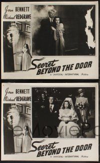 8f845 SECRET BEYOND THE DOOR 3 Canadian LCs '47 Joan Bennett, Michael Redgrave, Fritz Lang film noir