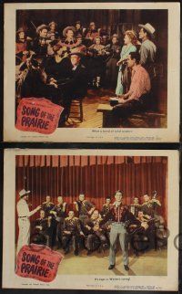 8f851 SONG OF THE PRAIRIE 3 LCs '45 Ken Curtis, June Storey, Andy Clyde!