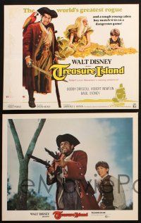 8f624 TREASURE ISLAND 5 LCs R75 Bobby Driscoll, Robert Newton as pirate Long John Silver!