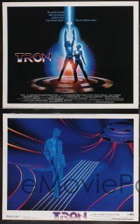 8f470 TRON 8 LCs '82 Walt Disney sci-fi, Jeff Bridges in a computer, cool special effects!
