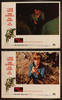 8f473 TRUE GRIT 8 LCs '69 John Wayne as Rooster Cogburn, Kim Darby, Glen Campbell!