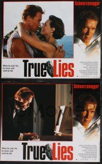 8f474 TRUE LIES 8 LCs '94 Arnold Schwarzenegger, Jamie Lee Curtis, directed by James Cameron!