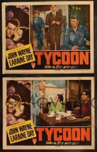 8f749 TYCOON 4 LCs '47 John Wayne, Laraine Day, Cedric Hardwicke, Anthony Quinn, James Gleason