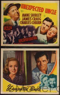 8f485 UNEXPECTED UNCLE 8 LCs '41 Anne Shirley gets millionaire James Craig, Charles Coburn