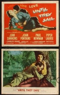 8f486 UNTIL THEY SAIL 8 LCs '57 U.S. Marine Paul Newman in love with New Zealander Jean Simmons!