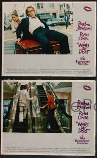 8f866 WHAT'S UP DOC 3 LCs '72 Barbra Streisand, Ryan O'Neal, directed by Peter Bogdanovich!