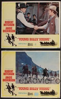 8f508 YOUNG BILLY YOUNG 8 LCs '69 Robert Mitchum, sexy Angie Dickinson & Robert Walker!