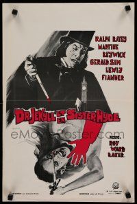 8g555 DR. JEKYLL & SISTER HYDE Belgian '72 art of crazed Ralph Bates stabbing woman to death!