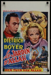 8g569 GARDEN OF ALLAH Belgian R50s different art of Marlene Dietrich & Charles Boyer!