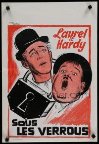 8g603 PARDON US Belgian R70s convicts Stan Laurel & Oliver Hardy classic!