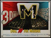 8g198 DIAL M FOR MURDER British quad R13 Alfred Hitchcock classic, murder calling in 3-D!