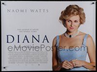 8g199 DIANA DS British quad '13 Naomi Watts in the title role as Princess Diana!