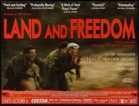 8g218 LAND & FREEDOM advance British quad '95 Spanish Civil War movie directed by Ken Loach!