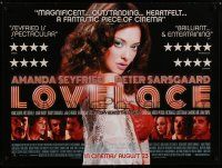 8g222 LOVELACE advance DS British quad '13 pretty Amanda Seyfried in title role as Linda Lovelace!