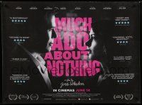 8g226 MUCH ADO ABOUT NOTHING advance British quad '12 Joss Whedon, Amy Acker, Alexis Denisof!