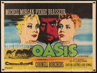 8g232 OASIS British quad '56 sexy Michele Morgan, Pierre Brasseur, directed by Yves Allegret!