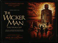 8g251 WICKER MAN DS British quad R13 Christopher Lee, Britt Ekland, cult horror classic!