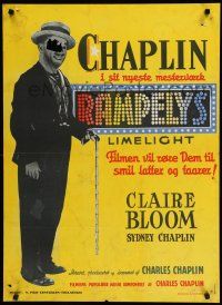8g800 LIMELIGHT Danish '53 aging Charlie Chaplin, young Claire Bloom!
