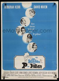 8g817 PRUDENCE & THE PILL Danish '68 Deborah Kerr, David Niven, Judy Geeson, birth control comedy!