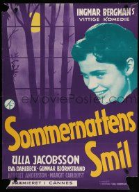 8g832 SMILES OF A SUMMER NIGHT Danish '56 Ingmar Bergman's Sommarmattens Leende!