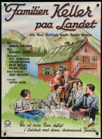 8g846 VATER UNSER BESTES STUCK Danish '59 cool artwork from German family comedy!