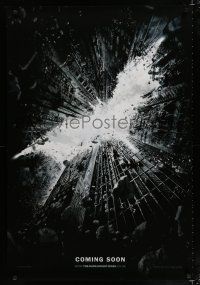 8g175 DARK KNIGHT RISES teaser DS English 1sh '12 image of Batman's symbol in broken buildings!