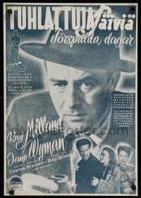 8g062 LOST WEEKEND Finnish '45 alcoholic Ray Milland, Jane Wyman, directed by Billy Wilder!