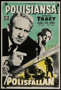 8g065 PEOPLE AGAINST O'HARA Finnish '51 Spencer Tracy against sinister forces that prey on youth!