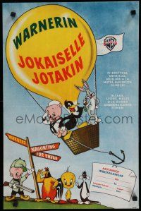 8g075 WARNERIN JOKAISELLE JOTAKIN Finnish '60s Looney Tunes cartoon, Sylvester, Tweety, Daffy!