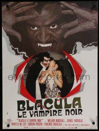 8g267 BLACULA French 23x32 '72 black vampire William Marshall is deadlier than Dracula!