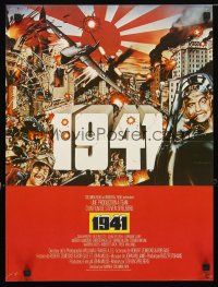 8g305 1941 French 15x21 '79 Steven Spielberg, art of John Belushi as Wild Bill by David McMacken!