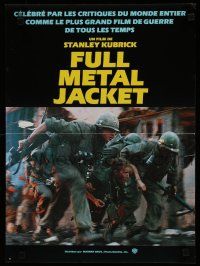 8g325 FULL METAL JACKET teaser French 15x21 '87 Kubrick, Matthew Modine & wounded Arliss Howard!