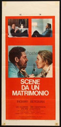 8g120 SCENES FROM A MARRIAGE Italian locandina '75 Ingmar Bergman, Liv Ullmann, Erland Josephson