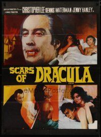 8g031 SCARS OF DRACULA Pakistani '70 art of bloody vampire Christopher Lee, Hammer horror!