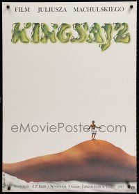 8g411 KING SIZE Polish 27x38 '88 Juliusz Machulski's Kingsajz, cool fantasy art by Rybarczyk!