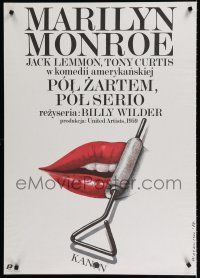 8g429 SOME LIKE IT HOT Polish 27x38 R87 Walkuski art of sexy Marilyn Monroe's lips!