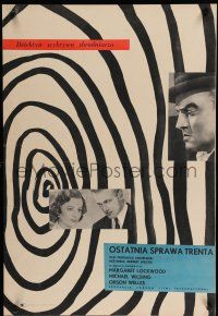 8g391 TRENT'S LAST CASE Polish 23x33 '53 Margaret Lockwood, Wilding & Orson Welles, Fangor art!