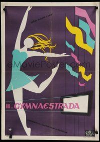 8g146 II GYMNAESTRADA Yugoslavian '57 art of gymnastics documentary about World Gymnaestrada!