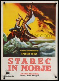 8g157 OLD MAN & THE SEA Yugoslavian '58 John Sturges, Spencer Tracy, from Ernest Hemingway novel!