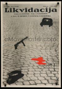 8g173 ZAMACH Yugoslavian '59 WWII, cool Lipinski assassination artwork!