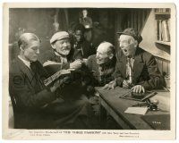 8h056 3 PASSIONS 8x10.25 still '28 old men laugh at younger man reading a book, Rex Ingram!