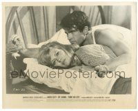 8h158 BONNIE & CLYDE 8x10.25 still '67 close up of Warren Beatty & Faye Dunaway laying in bed!
