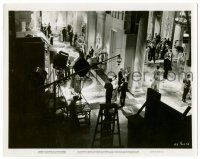 8h169 BRITISH AGENT candid 8x10.25 still '34 great far shot of many people being filmed at party!