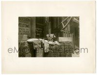 8h177 CAMERAMAN 8x10.25 still '28 Buster Keaton hiding with his camera behind a pile of boxes!