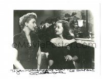 8h013 CELESTE HOLM signed 8x10 REPRO still '80s great close up with Bette Davis in All About Eve!