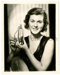 8h195 CHARLOTTE WYNTERS 8x10.25 still '30s c/u of the sexy actress holding a perfume bottle!